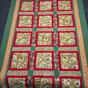 Colorful Animal Print Quilt
